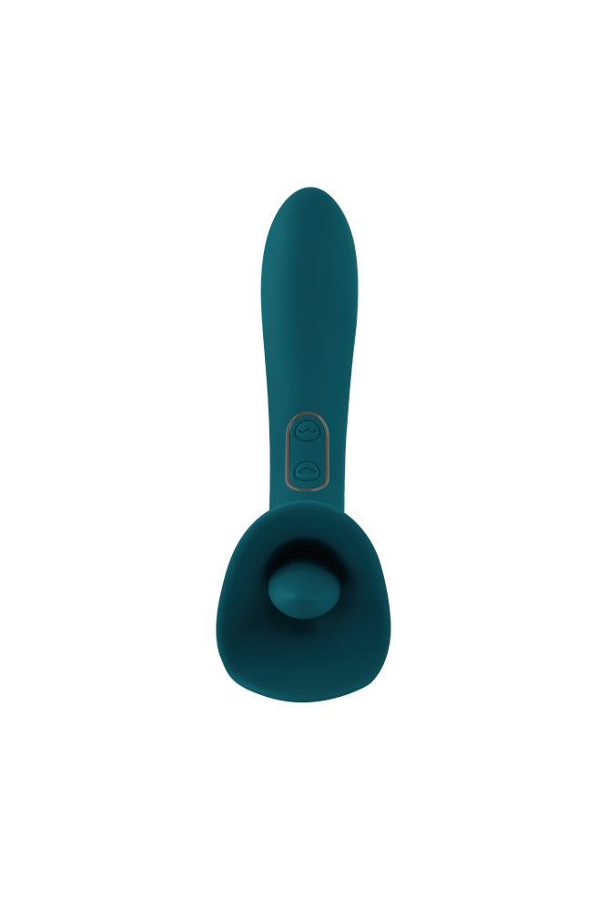 Evolved - True Indulgence Flickering Tongue Vibrator - Teal - Stag Shop