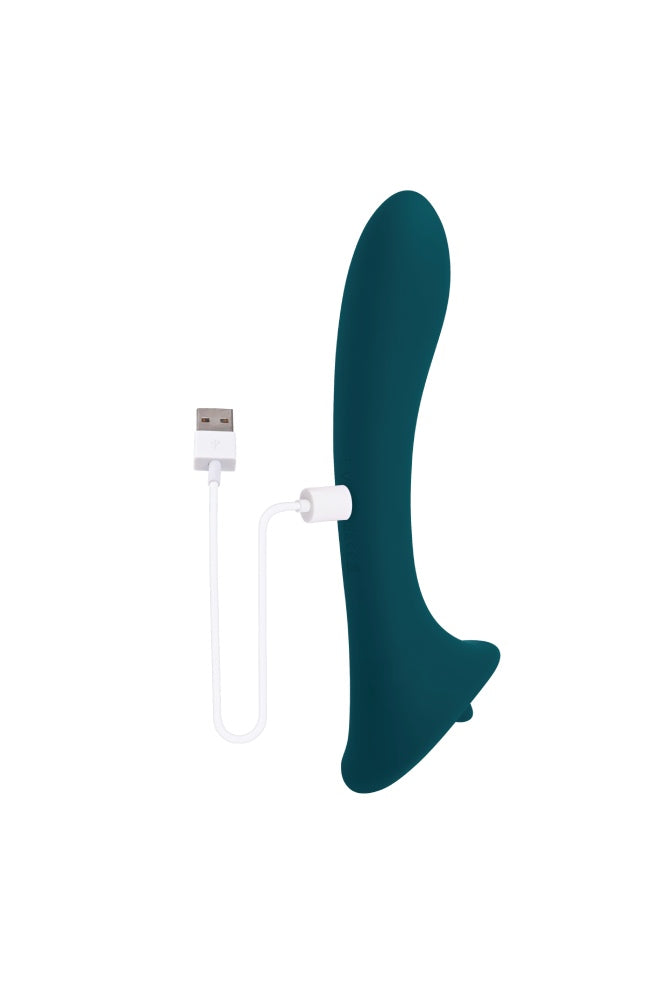 Evolved - True Indulgence Flickering Tongue Vibrator - Teal - Stag Shop