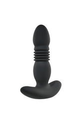 Playboy - Trust the Thrust Vibrating & Thrusting Anal Plug - Black - Stag Shop