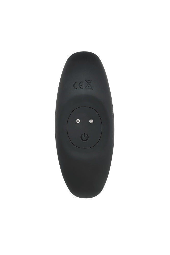 Playboy - Trust the Thrust Vibrating & Thrusting Anal Plug - Black - Stag Shop