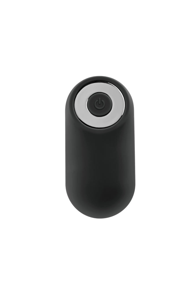 Playboy - Trust the Thrust Vibrating & Thrusting Anal Plug - Black - Stag Shop