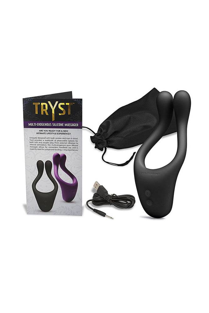 Doc Johnson - Tryst Multi-Erogenous Zone Massager - Assorted Colours - Stag Shop
