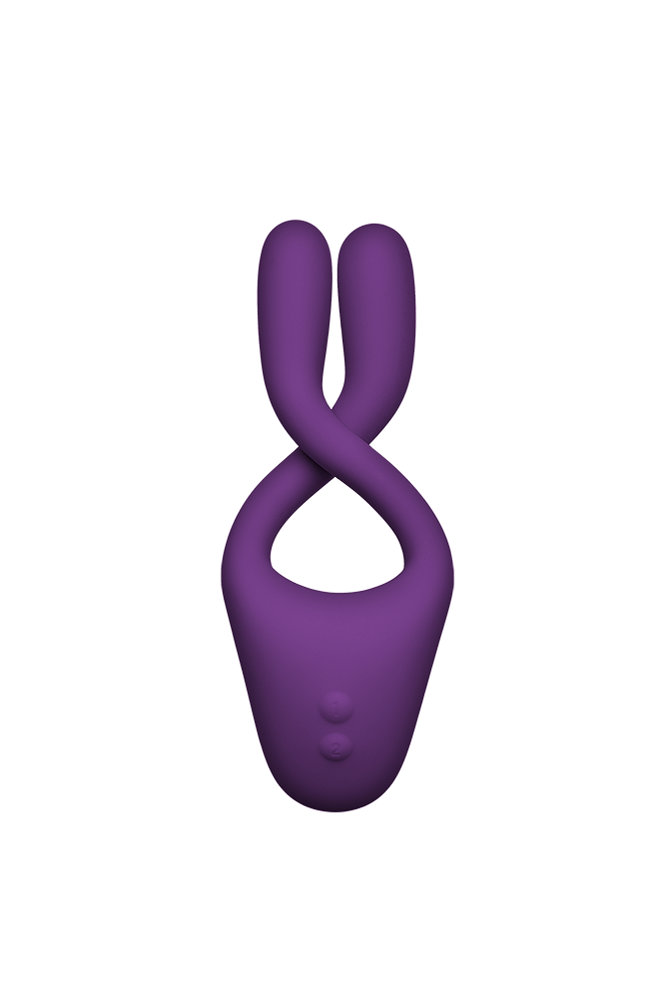 Doc Johnson - TRYST v2 Bendable Multi-Erogenous Zone Massager & Remote - Purple - Stag Shop