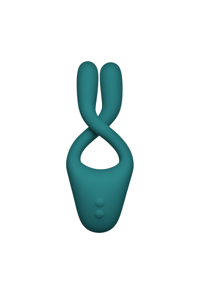 Doc Johnson - TRYST v2 Bendable Multi-Erogenous Zone Massager & Remote - Teal - Stag Shop
