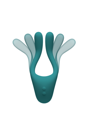 Doc Johnson - TRYST v2 Bendable Multi-Erogenous Zone Massager & Remote - Teal - Stag Shop