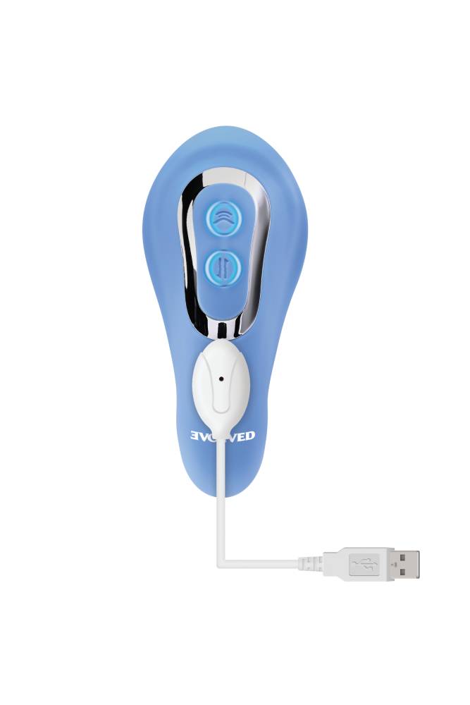 Evolved - Tap & Thrust Vibrator - Blue - Stag Shop