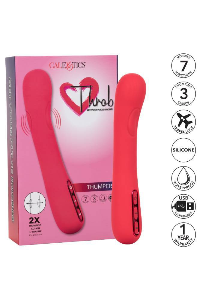 Cal Exotics - Throb - Thumper - Pulsating Vibrator - Pink - Stag Shop