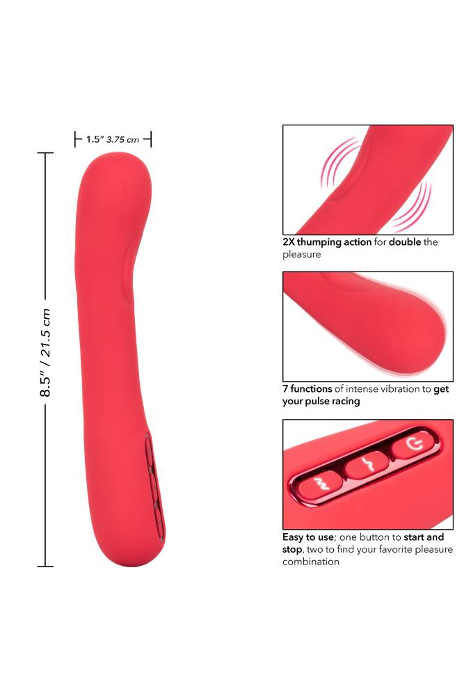Cal Exotics - Throb - Thumper - Pulsating Vibrator - Pink - Stag Shop