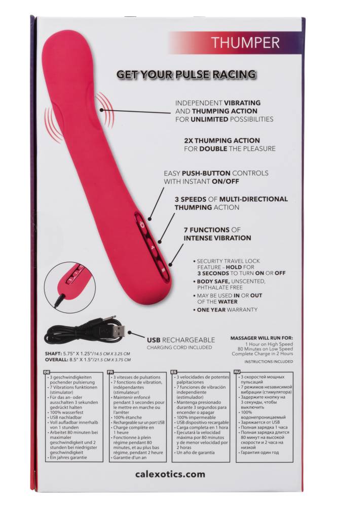 Cal Exotics - Throb - Thumper - Pulsating Vibrator - Pink - Stag Shop