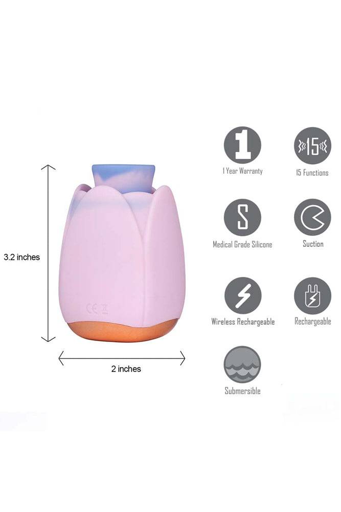 Maia Toys - Tulip Suction Vibrator - Pink - Stag Shop