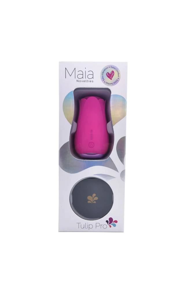 Maia Toys - Tulip PRO Clitoral Suction Toy with Wireless Charge - Assorted Colours - Stag Shop