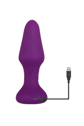 Zero Tolerance - Tunnel Teaser Rotating Butt Plug & Remote - Purple - Stag Shop