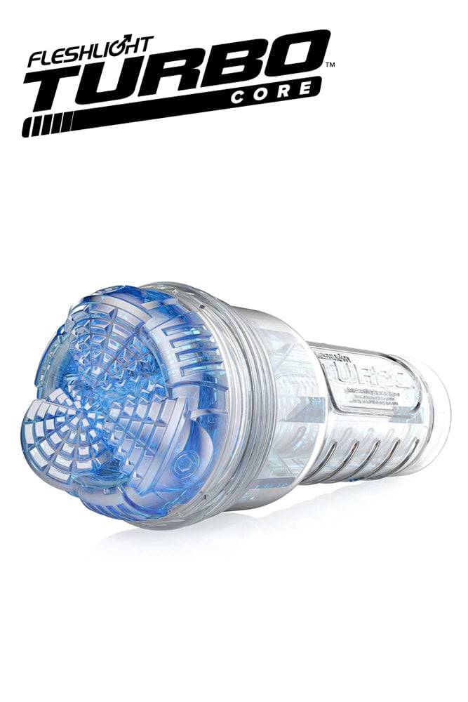 Fleshlight - Turbo Core Masturbator - Blue Ice - Stag Shop