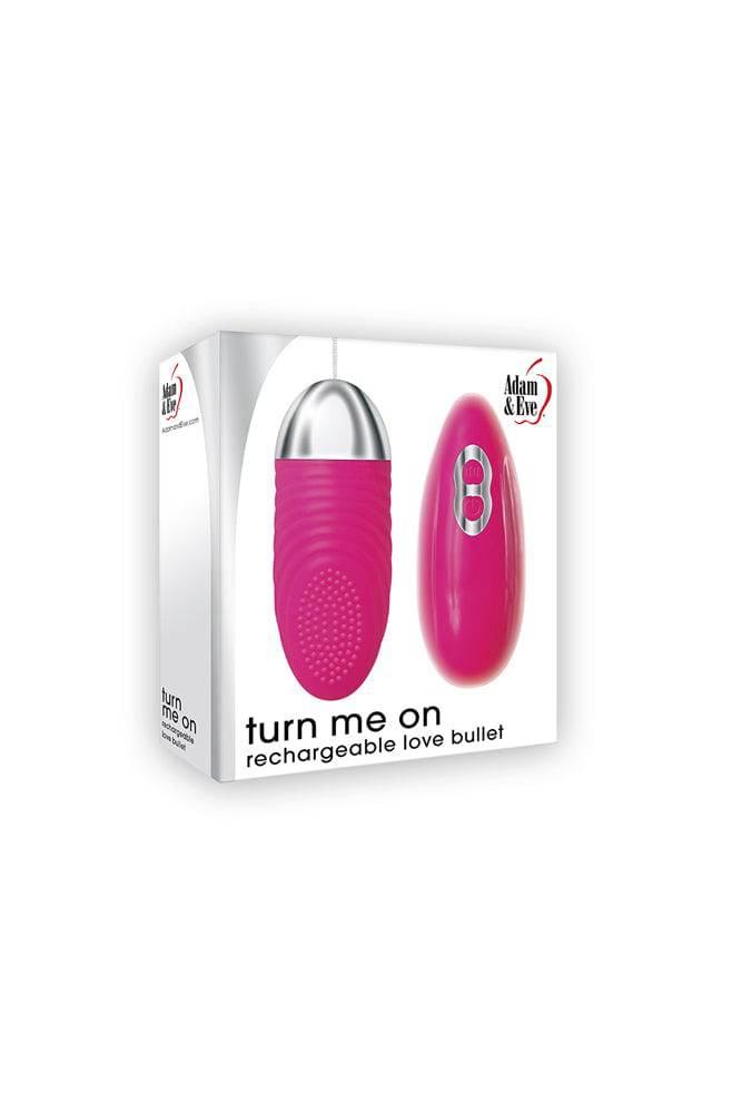 Adam & Eve - Turn Me On Rechargeable Love Bullet - Pink - Stag Shop