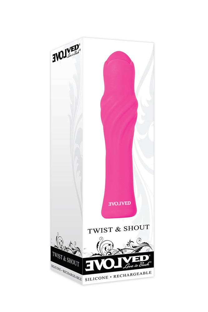 Evolved - Twist & Shout Mini Vibrator - Pink - Stag Shop