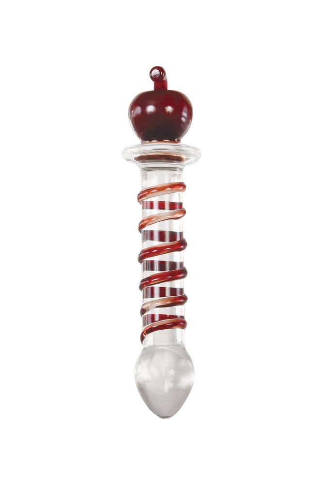Adam & Eve - Eve's Twisted Crystal Dildo - Red - Stag Shop