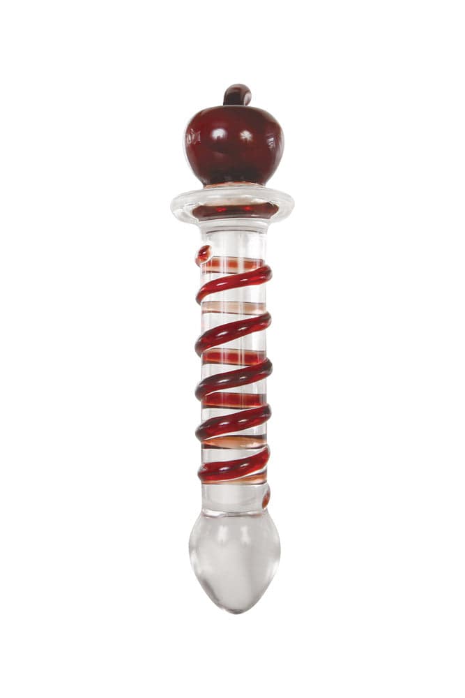 Adam & Eve - Eve's Twisted Crystal Dildo - Red - Stag Shop