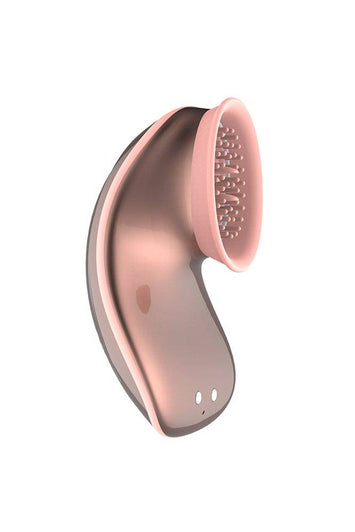 Shots Toys - Innovation - Twitch Hands Suction & Vibration Clitoral Toy - Rose Gold - Stag Shop
