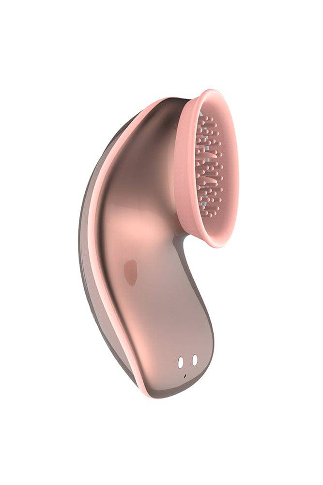 Shots Toys - Innovation - Twitch Hands Suction & Vibration Clitoral Toy - Rose Gold - Stag Shop