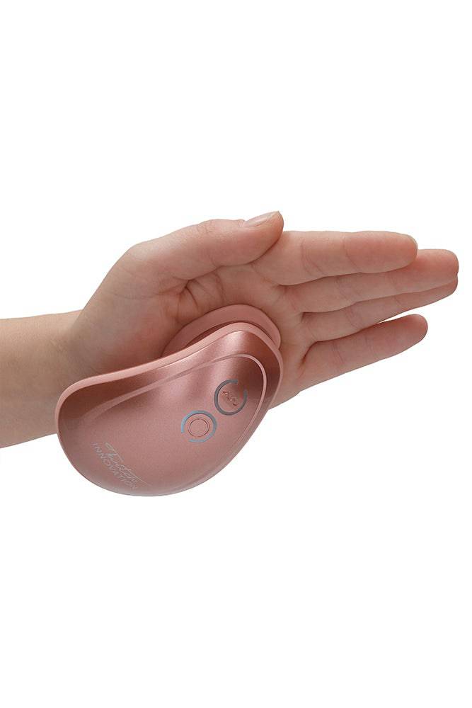 Shots Toys - Innovation - Twitch Hands Suction & Vibration Clitoral Toy - Rose Gold - Stag Shop