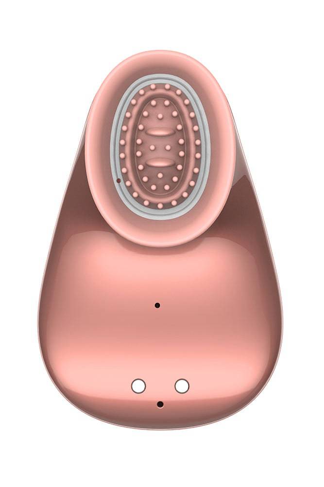 Shots Toys - Innovation - Twitch Hands Suction & Vibration Clitoral Toy - Rose Gold - Stag Shop