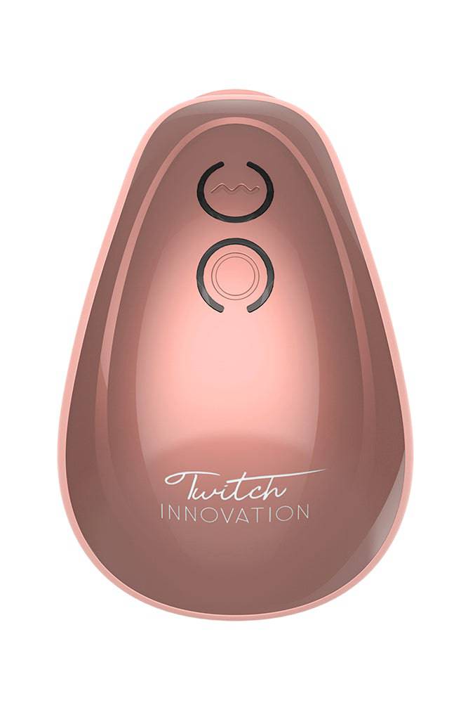 Shots Toys - Innovation - Twitch Hands Suction & Vibration Clitoral Toy - Rose Gold - Stag Shop