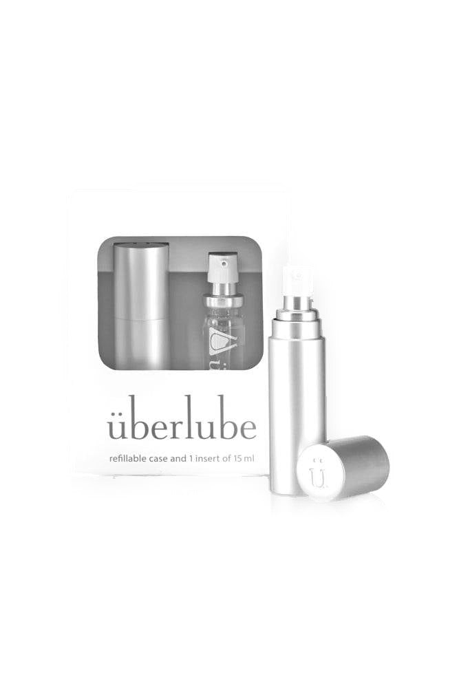 Uberlube - Premium Silicone Lubricant Good-To-Go Traveler - Silver - 15ml - Stag Shop