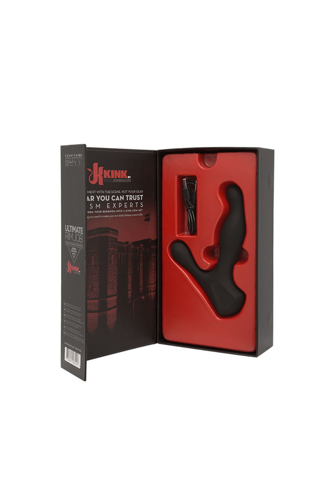 Kink By Doc Johnson - The Ultimate Rim Job Prostate Massager - Black - Stag Shop