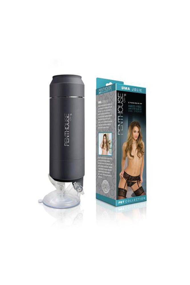 Topco - Penthouse Pet - Cyberskin Hands-Free Dual Stroker - Uma Jolie - Stag Shop