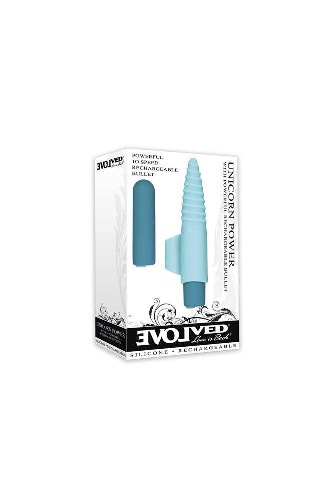Evolved - Unicorn Power Finger Vibrator - Teal - Stag Shop