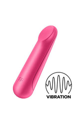 Satisfyer - Ultra Power Bullet 3 - Rechargeable Waterproof Bullet Vibrator - Red - Stag Shop