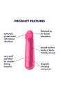Satisfyer - Ultra Power Bullet 3 - Rechargeable Waterproof Bullet Vibrator - Red - Stag Shop