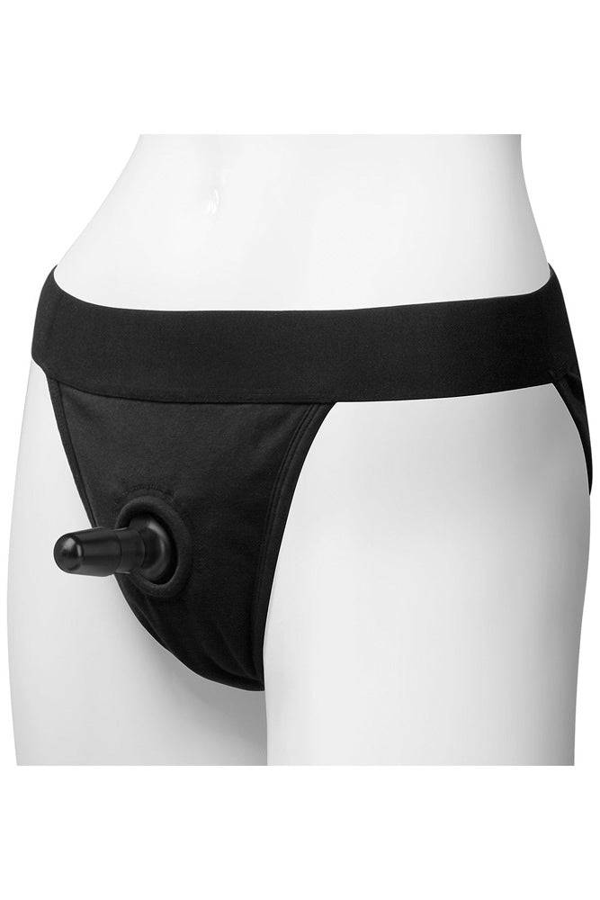 Vac-U-Lock by Doc Johnson - Panty Harness w Plug - Full Back - Large/XL - Stag Shop