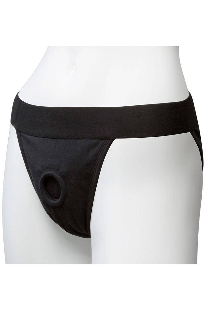 Vac-U-Lock by Doc Johnson - Panty Harness w Plug - Full Back - Large/XL - Stag Shop