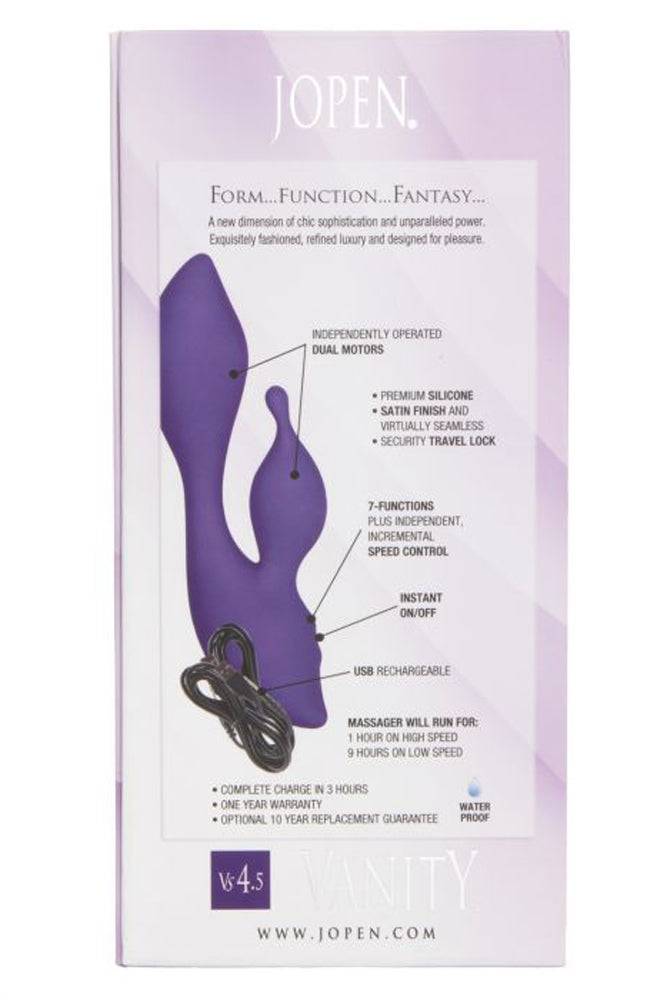Jopen - Vanity - Vs4.5 Dual Vibrator - Purple - Stag Shop