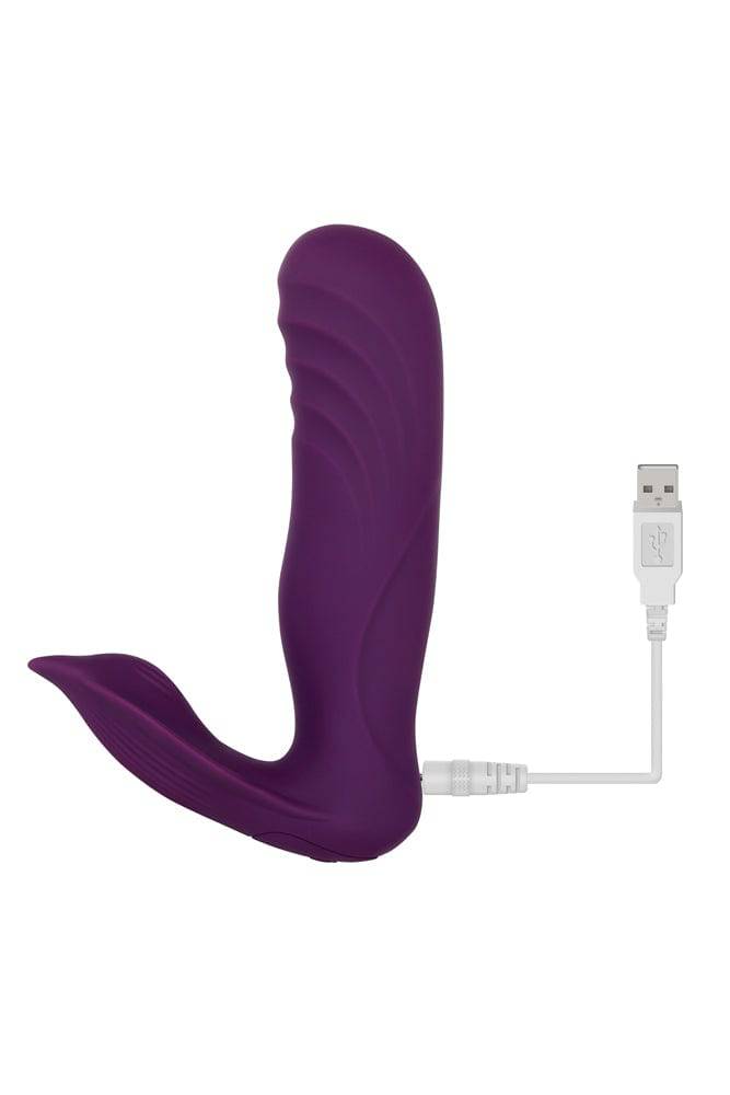 Evolved - Gender X - Velvet Hammer Thrusting Dual Vibrator - Purple - Stag Shop