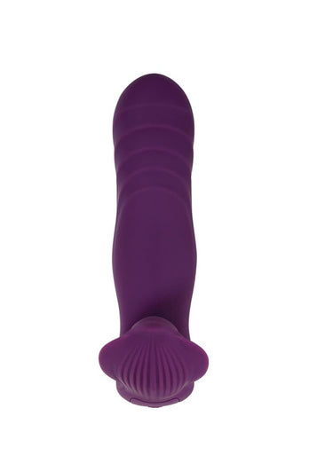 Evolved - Gender X - Velvet Hammer Thrusting Dual Vibrator - Purple - Stag Shop
