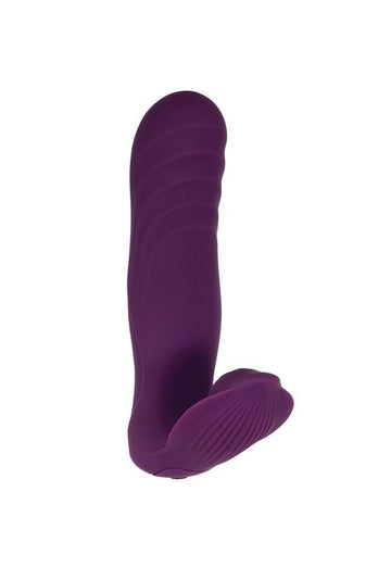Evolved - Gender X - Velvet Hammer Thrusting Dual Vibrator - Purple - Stag Shop