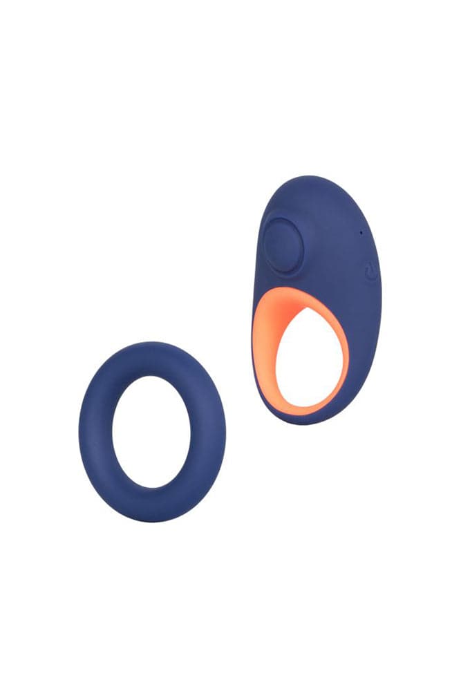 Cal Exotics - Link Up - Verge Thumping Cock Ring Set - Blue - Stag Shop
