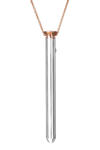 Crave - Vesper Bullet Vibrator Necklace - Rose Gold - Stag Shop