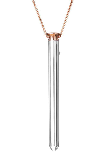 Crave - Vesper Bullet Vibrator Necklace - Rose Gold - Stag Shop