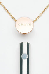 Crave - Vesper Bullet Vibrator Necklace - Rose Gold - Stag Shop