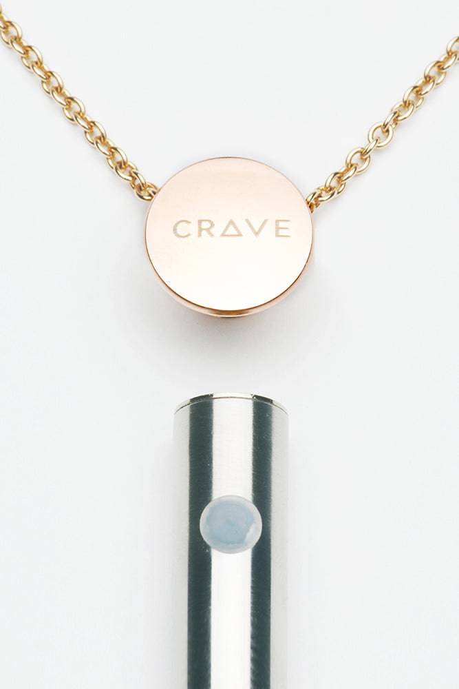 Crave - Vesper Bullet Vibrator Necklace - Silver | Stag Shop Crave - Vesper Bullet Vibrator Necklace - Silver | Stag Shop