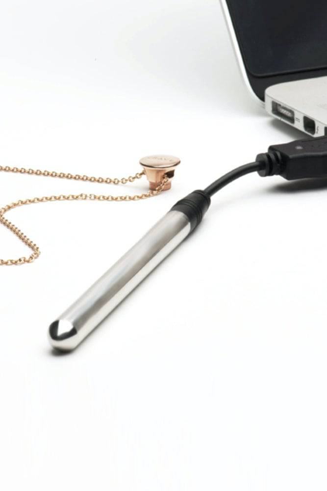 Crave - Vesper Bullet Vibrator Necklace - Silver - Stag Shop