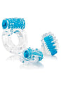 Screaming O - Vibroman Cock Tongue and Finger Ring Set - Blue - Stag Shop