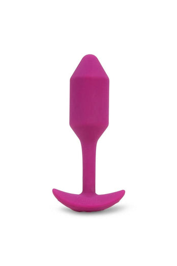 b-Vibe - Vibrating Snug Plug - Weighted Butt Plug - Medium - Pink - Stag Shop