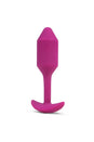 b-Vibe - Vibrating Snug Plug - Weighted Butt Plug - Medium - Pink - Stag Shop