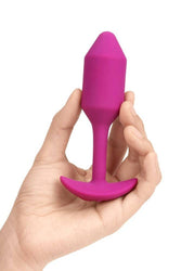 b-Vibe - Vibrating Snug Plug - Weighted Butt Plug - Medium - Pink - Stag Shop