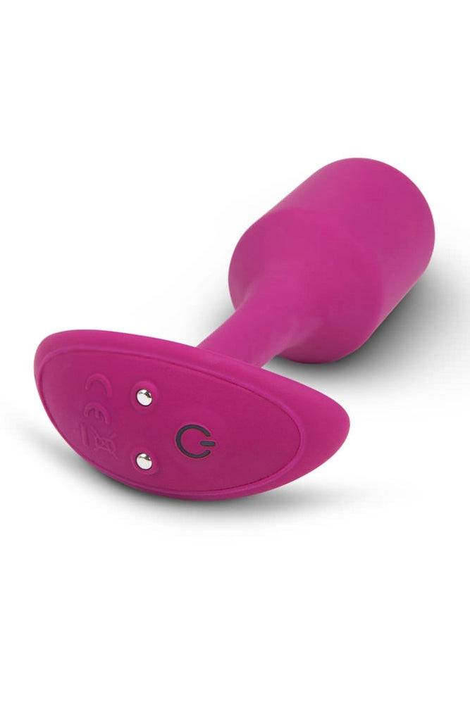 b-Vibe - Vibrating Snug Plug - Weighted Butt Plug - Medium - Pink - Stag Shop