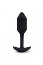 b-Vibe - Vibrating Snug Plug - Weighted Butt Plug - Medium - Black - Stag Shop